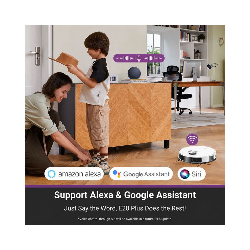 Aspiradora Robot EUREKA AI 8000Pa NER E20 PLUS