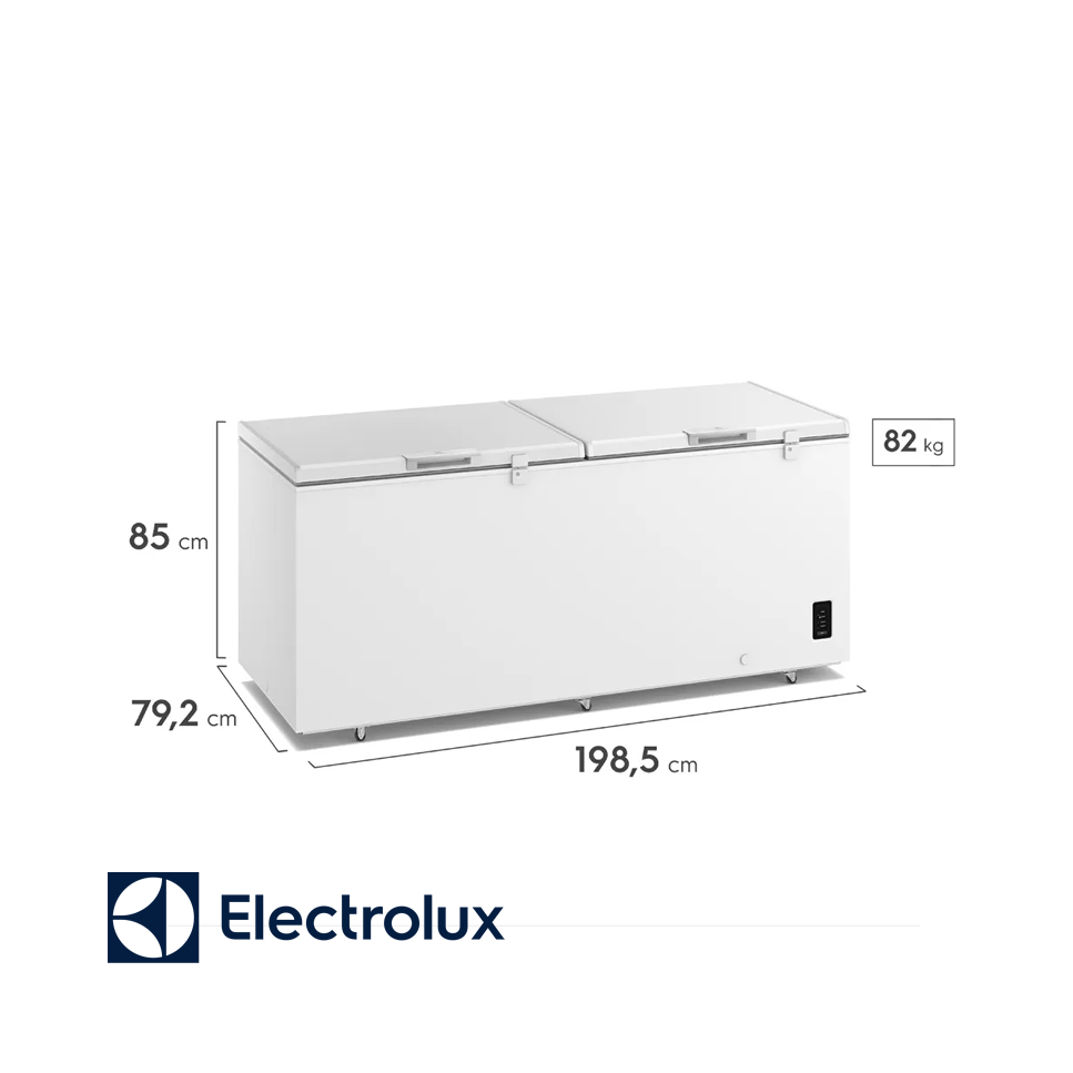 Congelador Horizontal Electrolux Dual 724 Litros Puerta Metálica EFH70S3