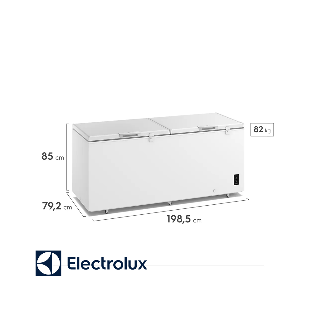 Congelador Horizontal Electrolux Dual 724 Litros Puerta Metálica EFH70S3