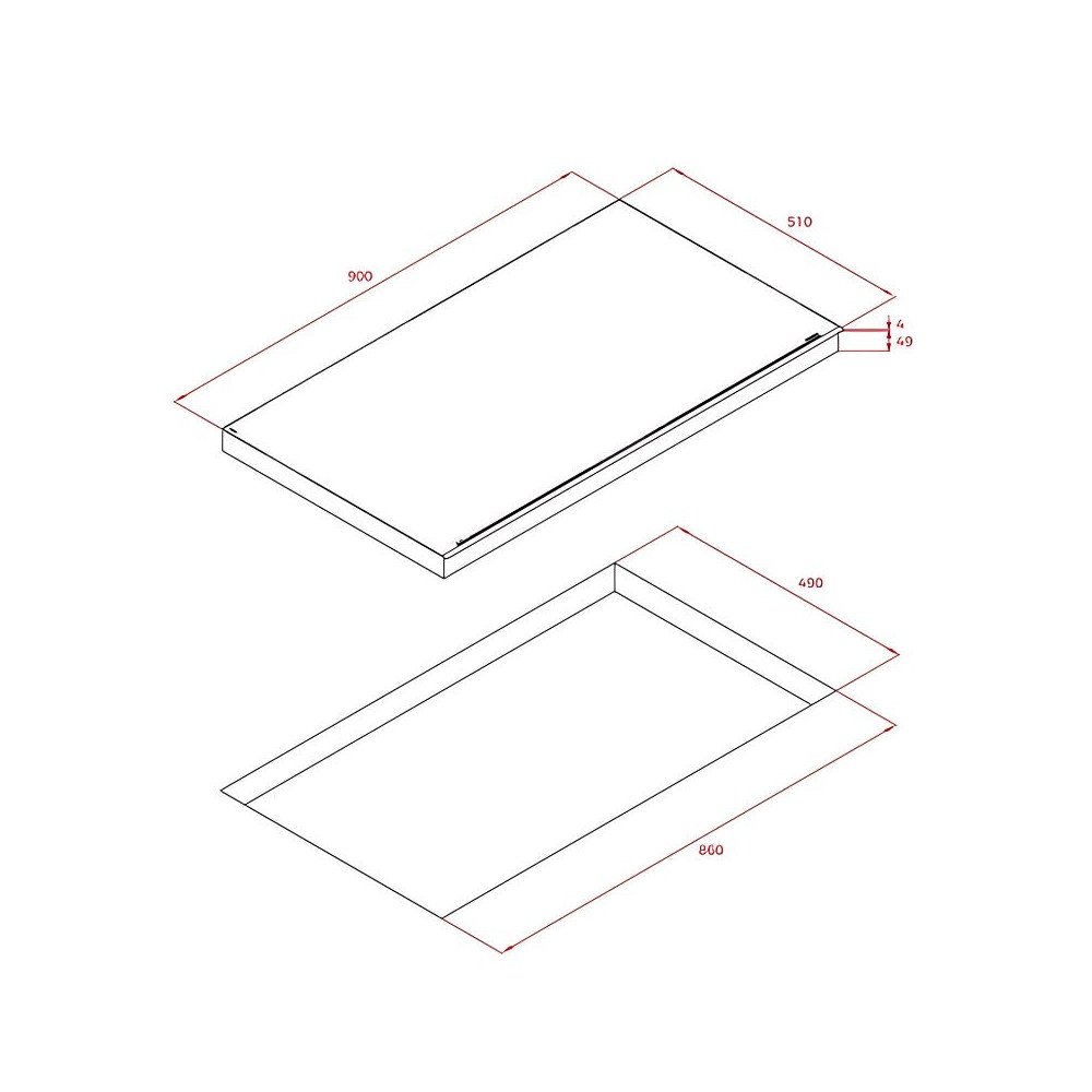 Encimera Empotrable de Inducción BP 5 Zonas + Flex Zone 90 cm - 8800W CORVUS5