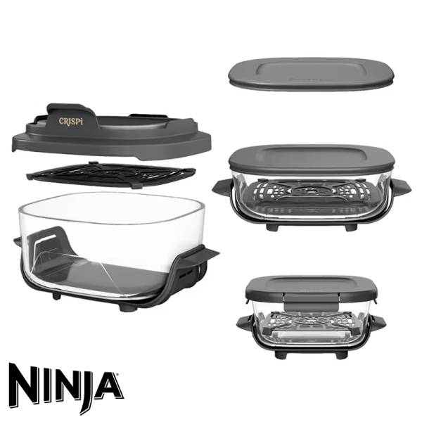Freidora de Aire Ninja Crispi 1500 Watts + 3 Recipientes FN103CO