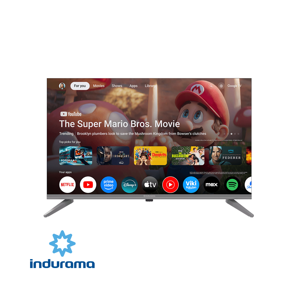 Televisor Indurama LED 32″ Pulgadas Android HD Control de Voz y Bluetooth 32TIKGF5HD