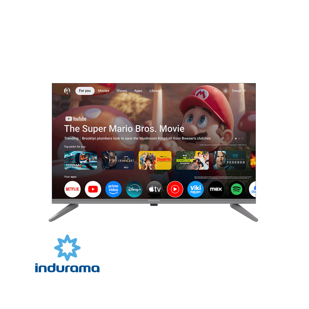 Televisor Indurama LED 32″ Pulgadas Android HD Control de Voz y Bluetooth 32TIKGF5HD