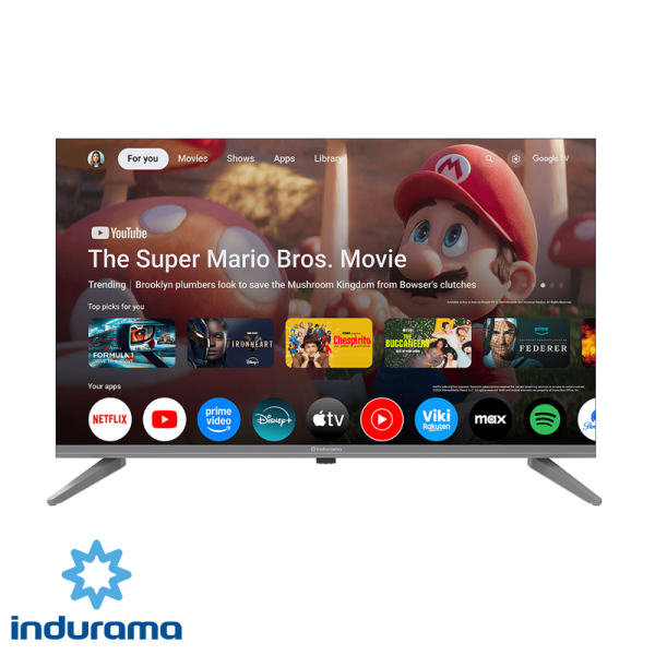 Televisor Indurama LED 32″ Pulgadas Android HD Control de Voz y Bluetooth 32TIKGF5HD