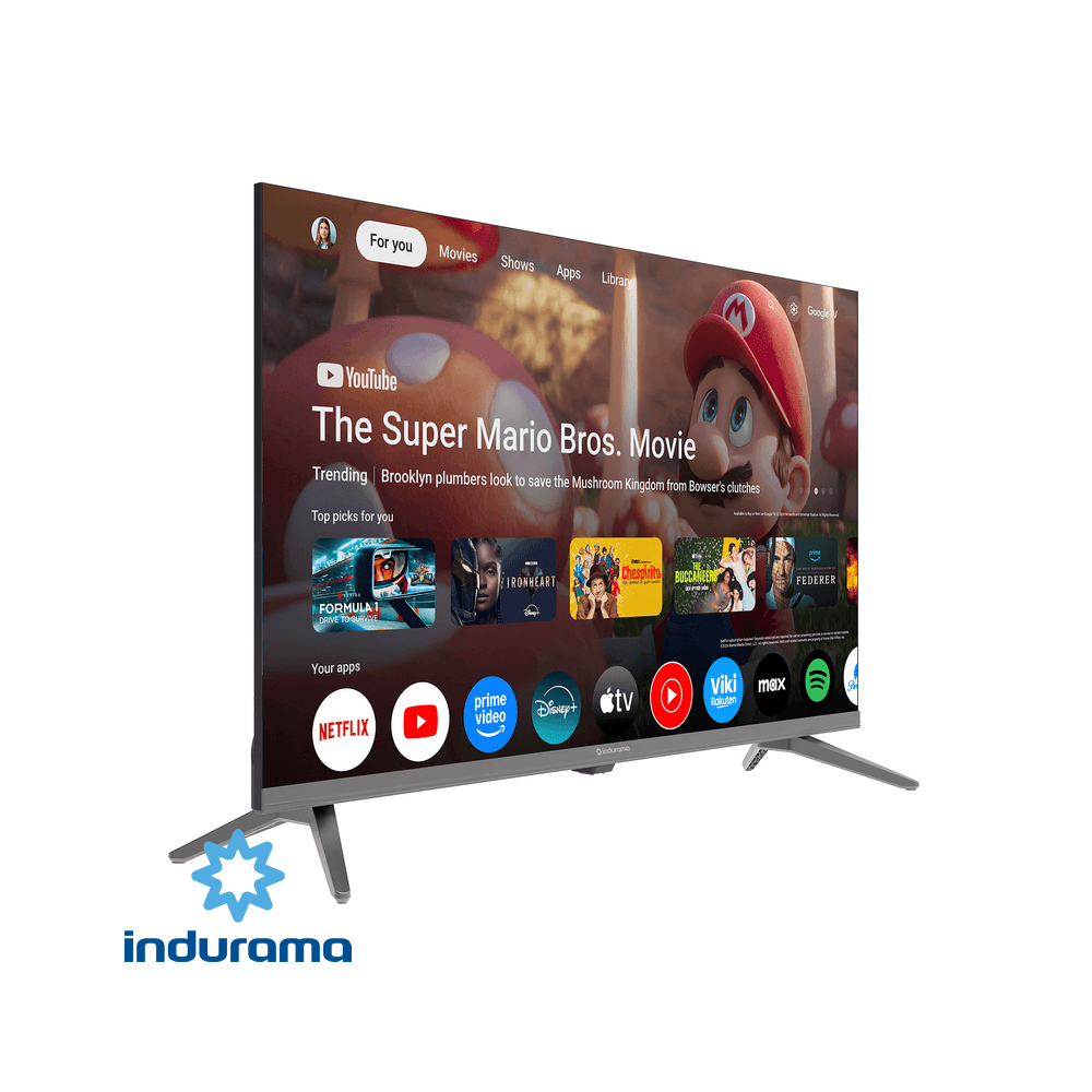 Televisor Indurama LED 32″ Pulgadas Android HD Control de Voz y Bluetooth 32TIKGF5HD