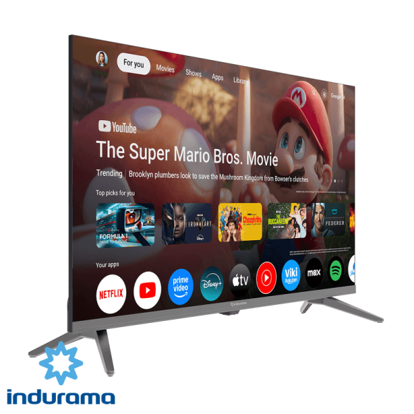 Televisor Indurama LED 32″ Pulgadas Android HD Control de Voz y Bluetooth 32TIKGF5HD