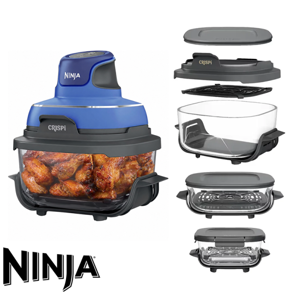 Freidora de Aire Ninja Crispi 1500 Watts + 3 Recipientes FN103CO