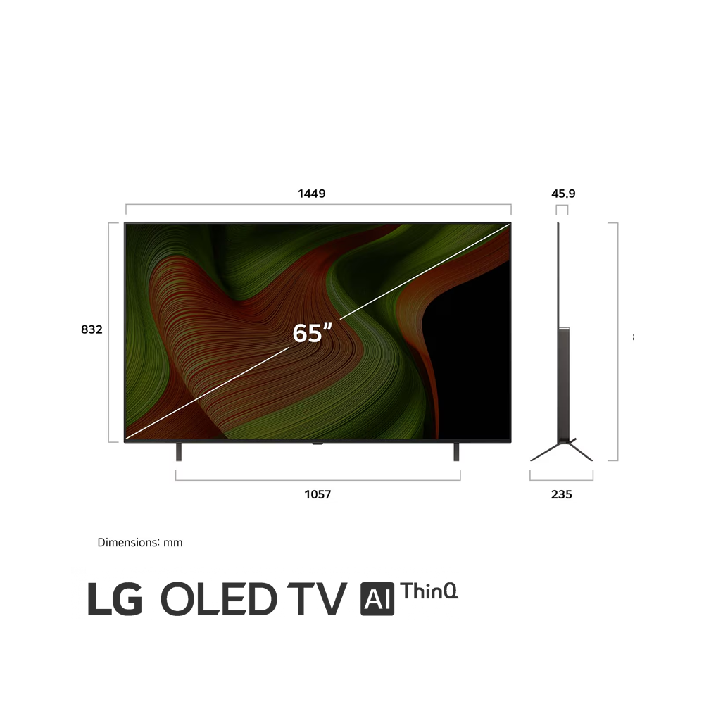 Televisor LG OLED 65″ Pulgadas – ThinQ™ AI – UHD 4K – 65B5P