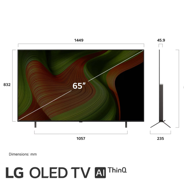 Televisor LG OLED 65″ Pulgadas – ThinQ™ AI – UHD 4K – 65B5P