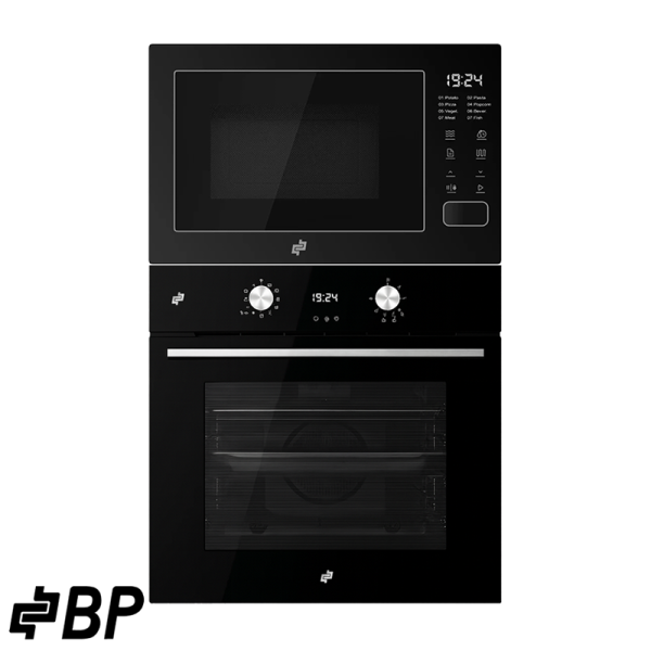 Combo BP Horno Eléctrico Convección 220v + Microondas Empotrable 110v de 60cm