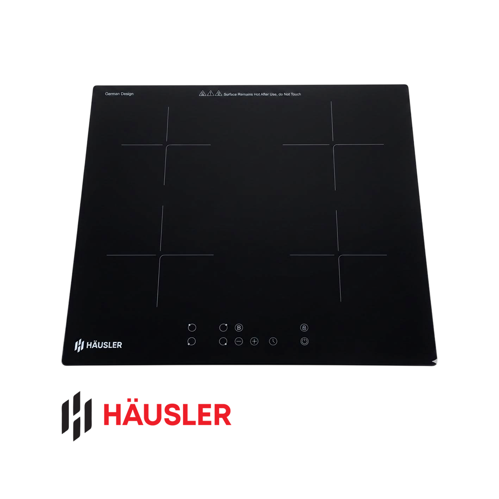 Encimera de Inducción HAUSLER 4 Zonas 59cm 7200W Empotrable V60-70IHB4T4