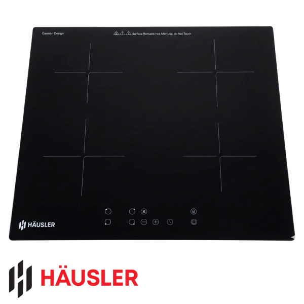 Encimera de Inducción HAUSLER 4 Zonas 59cm 7200W Empotrable V60-70IHB4T4