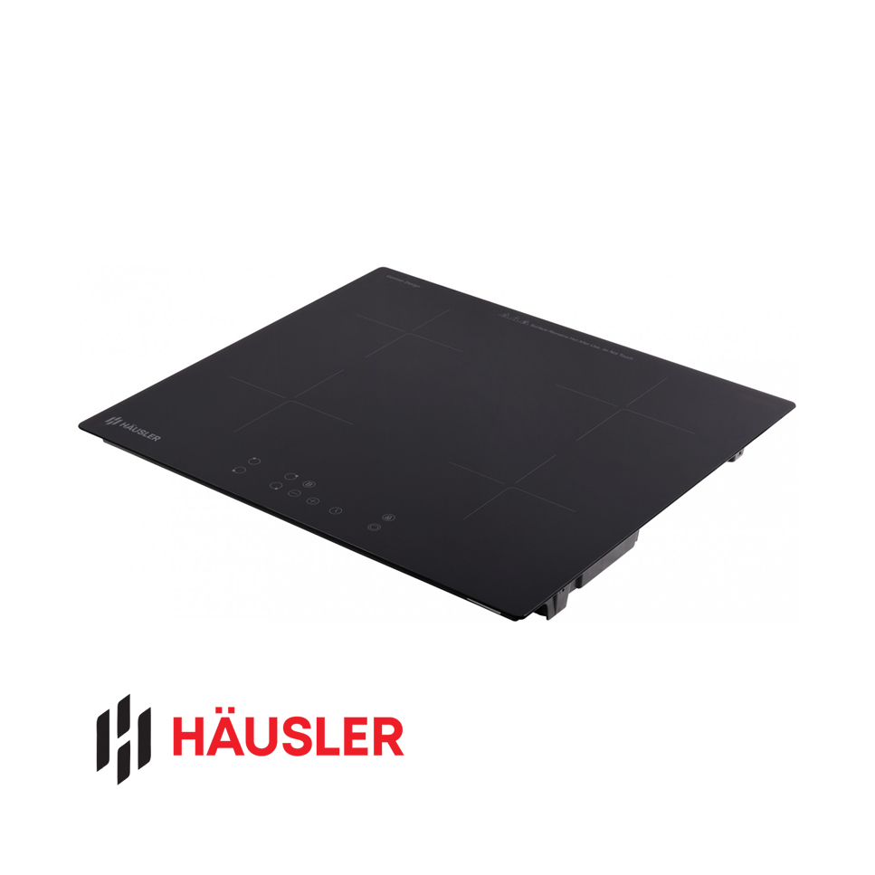 Encimera de Inducción HAUSLER 4 Zonas 59cm 7200W Empotrable V60-70IHB4T4