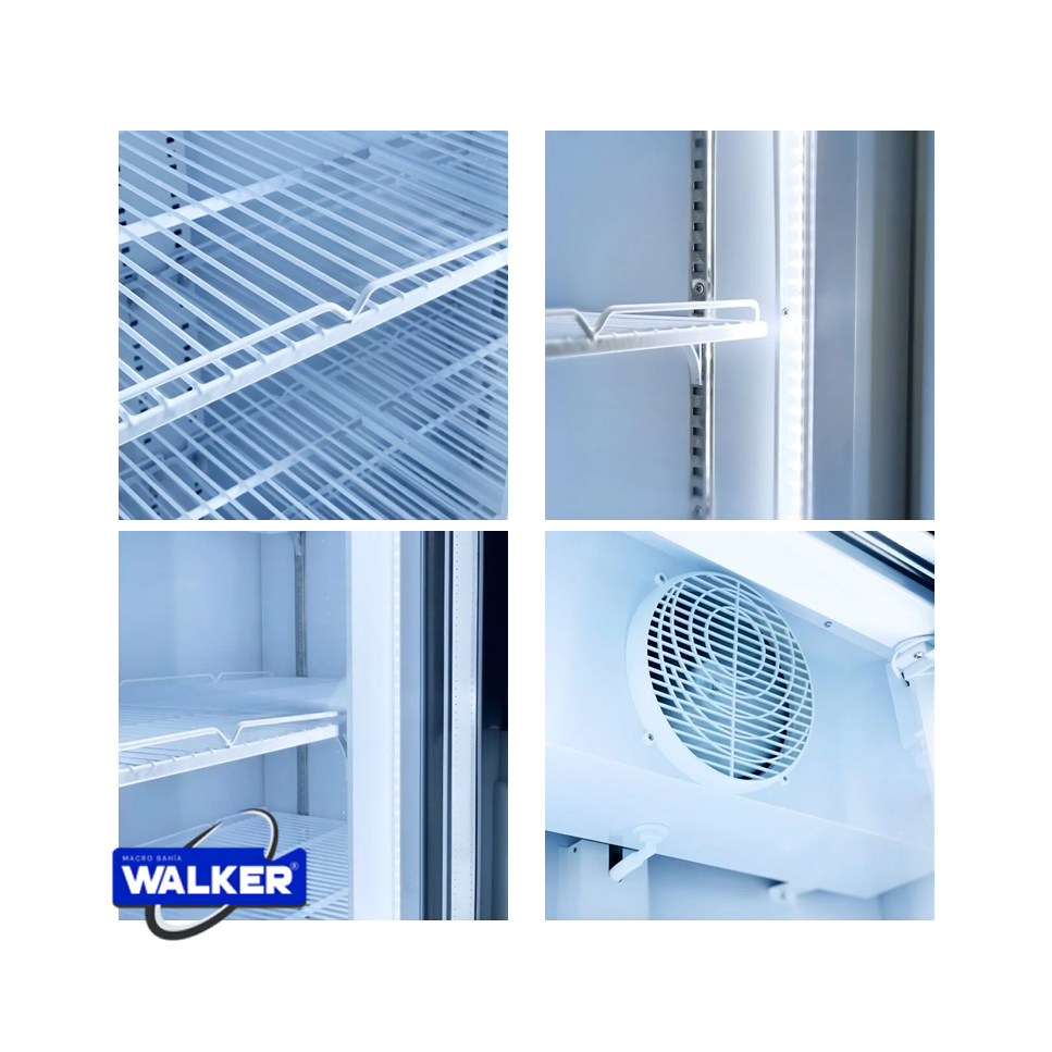 Vitrina Refrigeradora Walker 280 Litros Vidrio Panorámico WSC-280B