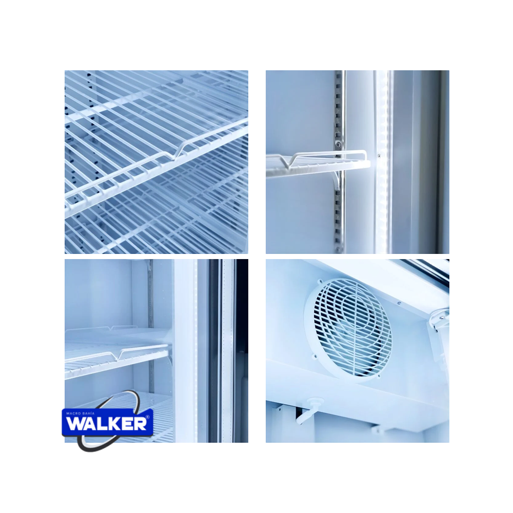 Vitrina Refrigeradora Walker 280 Litros Vidrio Panorámico WSC-280B
