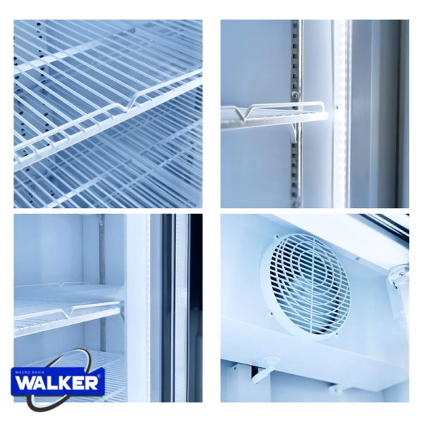 Vitrina Refrigeradora Walker 280 Litros Vidrio Panorámico WSC-280B