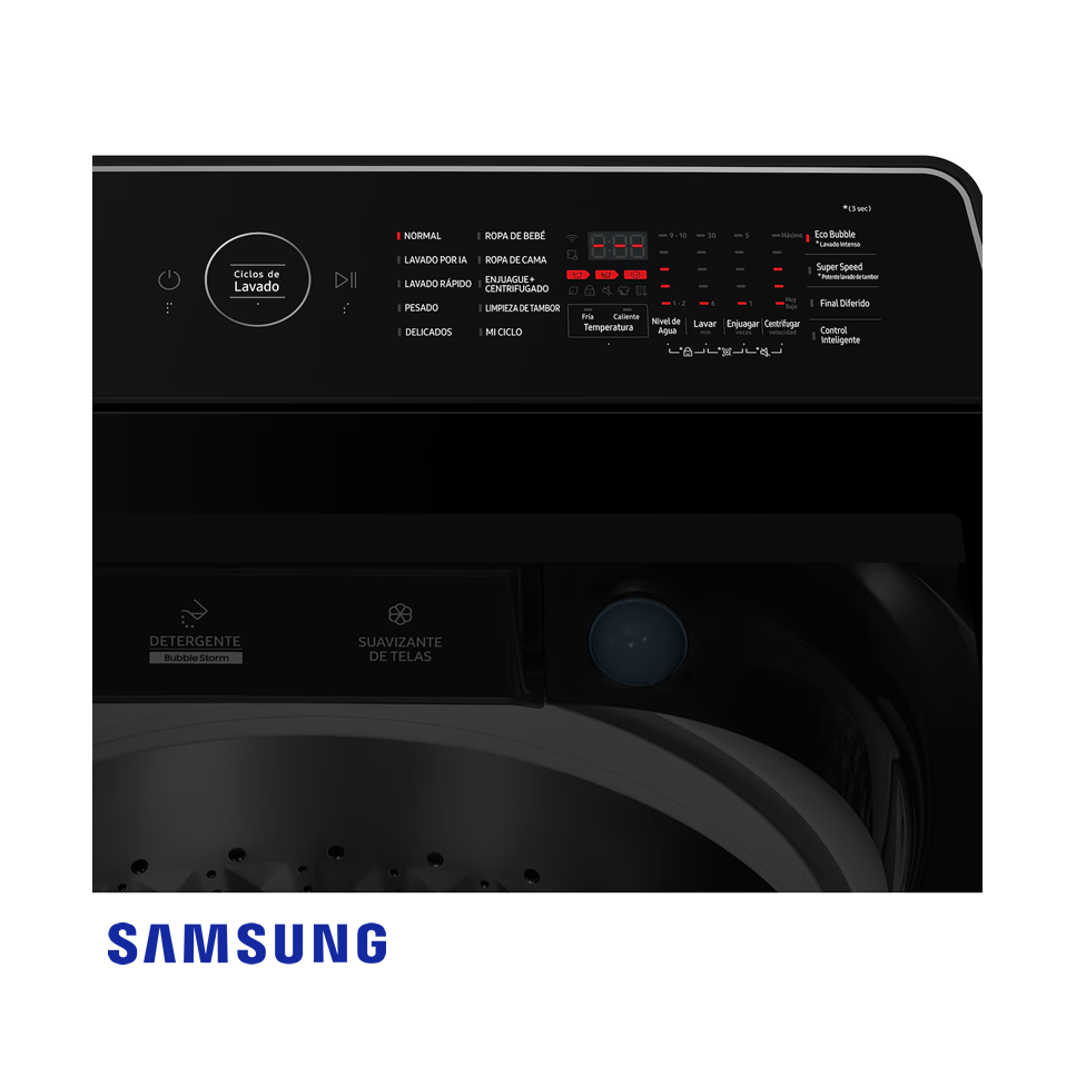 Lavadora Samsung Bespoke AI Wash 21 Kgs – 46 Lbs Digital Inverter WA80F21S8CAP