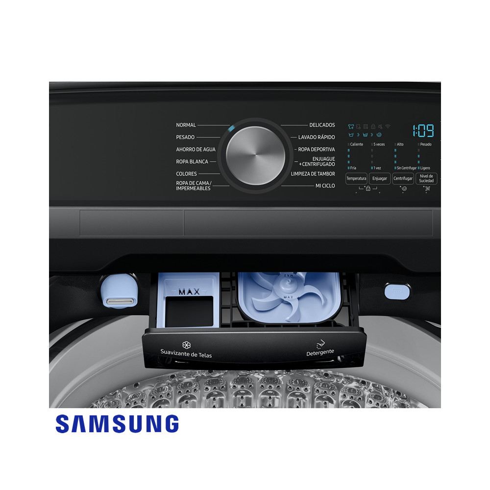 Lavadora Samsung 26 Kgs – 58 Lbs Digital Inverter Sin Agitador WA26DG5500