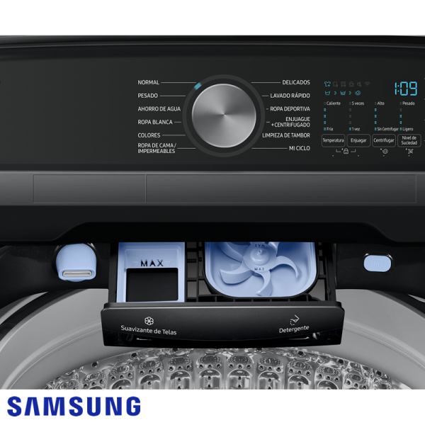 Lavadora Samsung 26 Kgs – 58 Lbs Digital Inverter Sin Agitador WA26DG5500