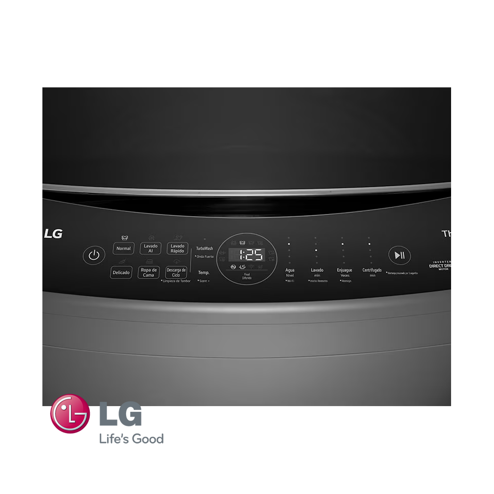 Lavadora LG 21 kgs – 46 Lbs Digital Inverter TurboWash™ WT21MV6