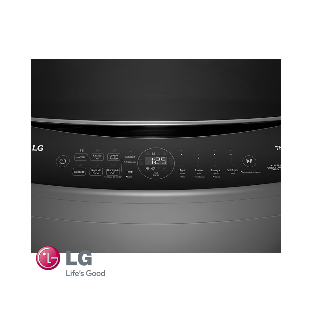 Lavadora LG 21 kgs – 46 Lbs Digital Inverter TurboWash™ WT21MV6