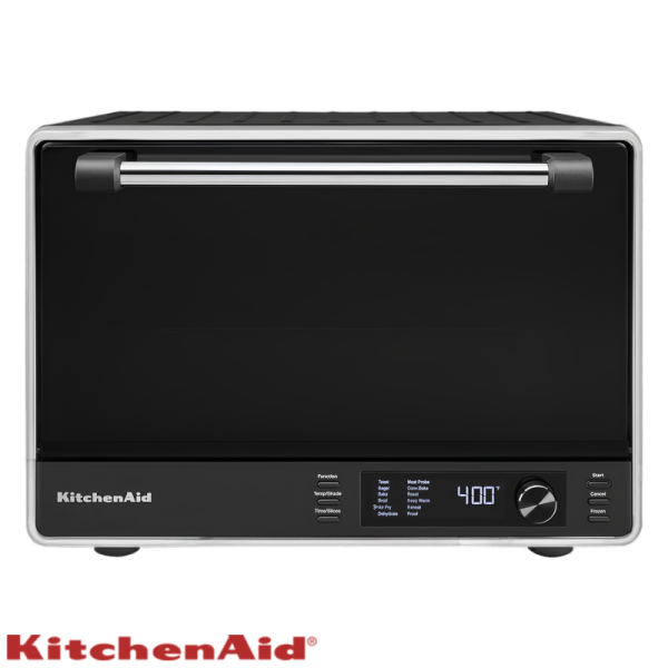 Horno Doble Convección kitchen Aid Con Freidora de Aire 28 Lt  Matte KCO224BM