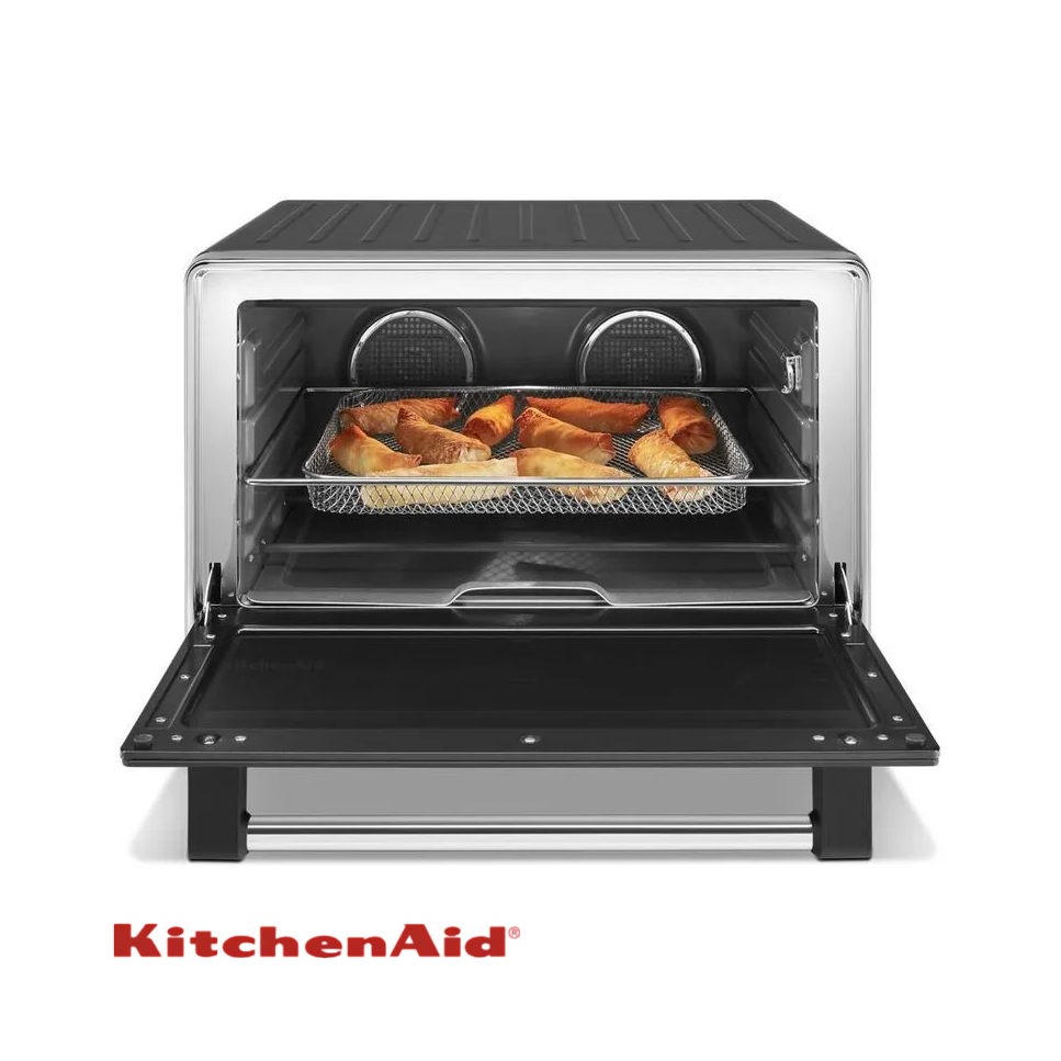 Horno Doble Convección kitchen Aid Con Freidora de Aire 28 Lt  Matte KCO224BM