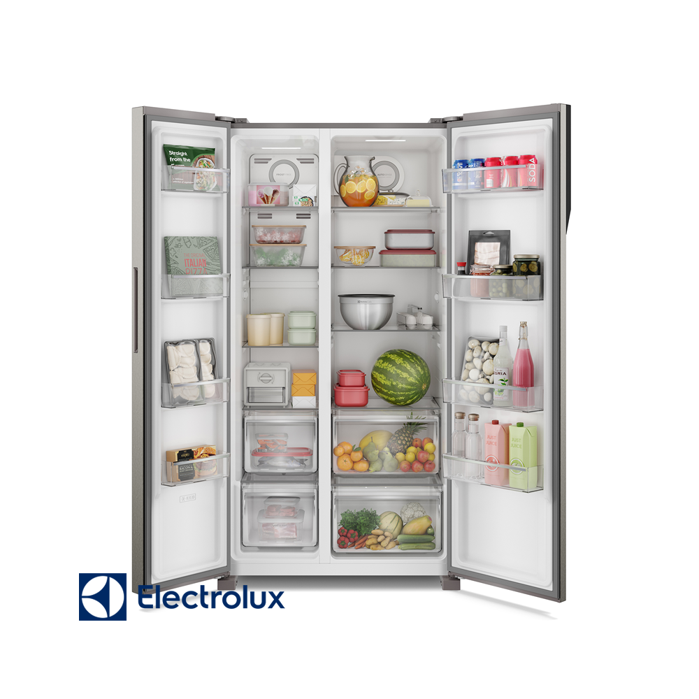 Refrigeradora Electrolux Side By Side 521 Litros Inverter ERSA53V6HVG