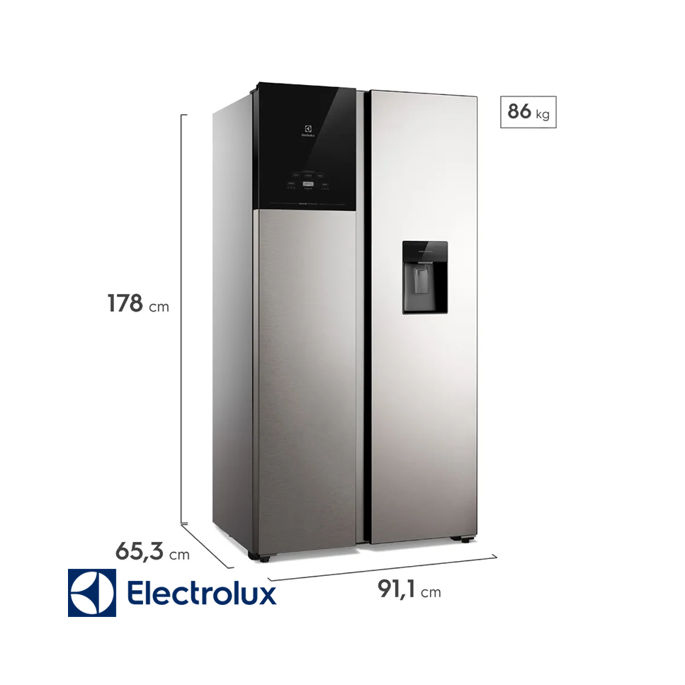 Refrigeradora Electrolux Side By Side 522 Litros Inverter ERS53F3Q5CI