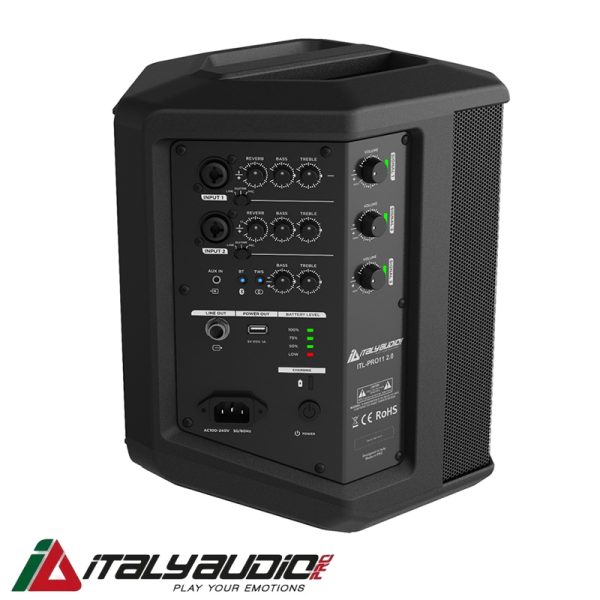 Caja Amplificada Italy Audio Pro de 6" Pulgadas - 150 Watts ITL-PRO11 2.0