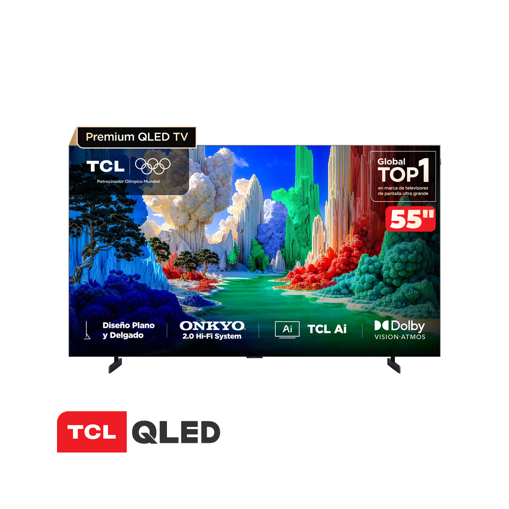 Televisor TCL Premium QLED 55″ Pulgadas GoogleTV Ultra HD 4K 55A400