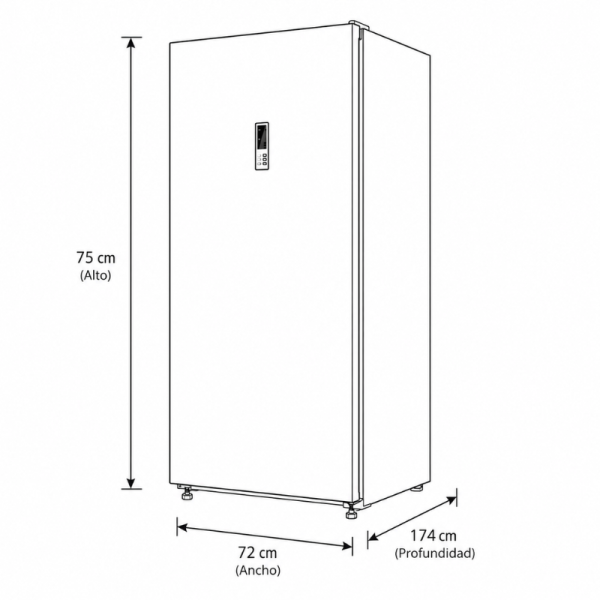 Congelador Vertical Mastermaid 595 Litros Silver 106137