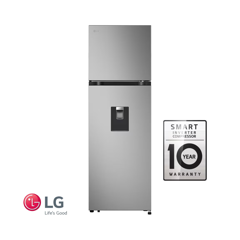 Refrigeradora LG Top Freezer Acero Inox 262 Litros Inverter VT29WPY