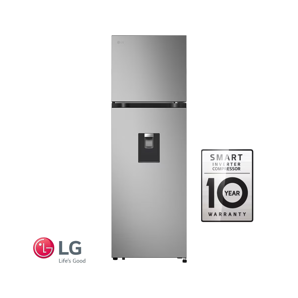 Refrigeradora LG Top Freezer Acero Inox 262 Litros Inverter VT29WPY