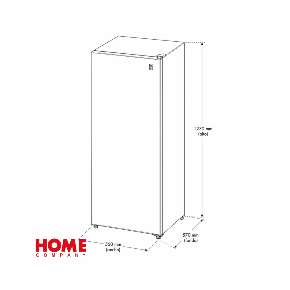 Congelador Vertical Home 200 Litros Color Blanco BD205