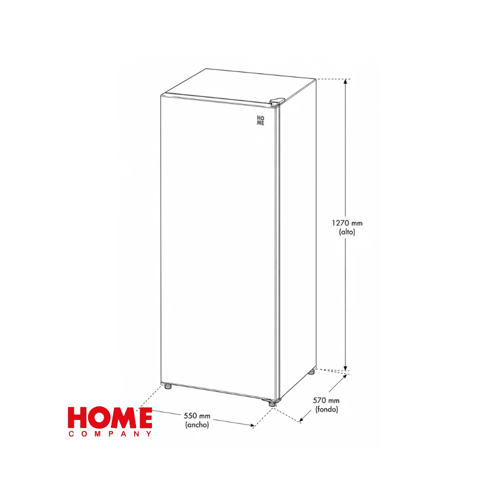 Congelador Vertical Home 200 Litros Color Blanco BD205