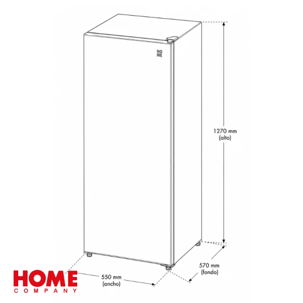 Congelador Vertical Home 200 Litros Color Blanco BD205