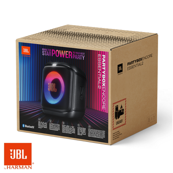Parlante Altavoz JBL Portátil 100W Bluetooth Con Luces y Batería Recargable PARTYBOX ENCORE ESSENTIAL 2