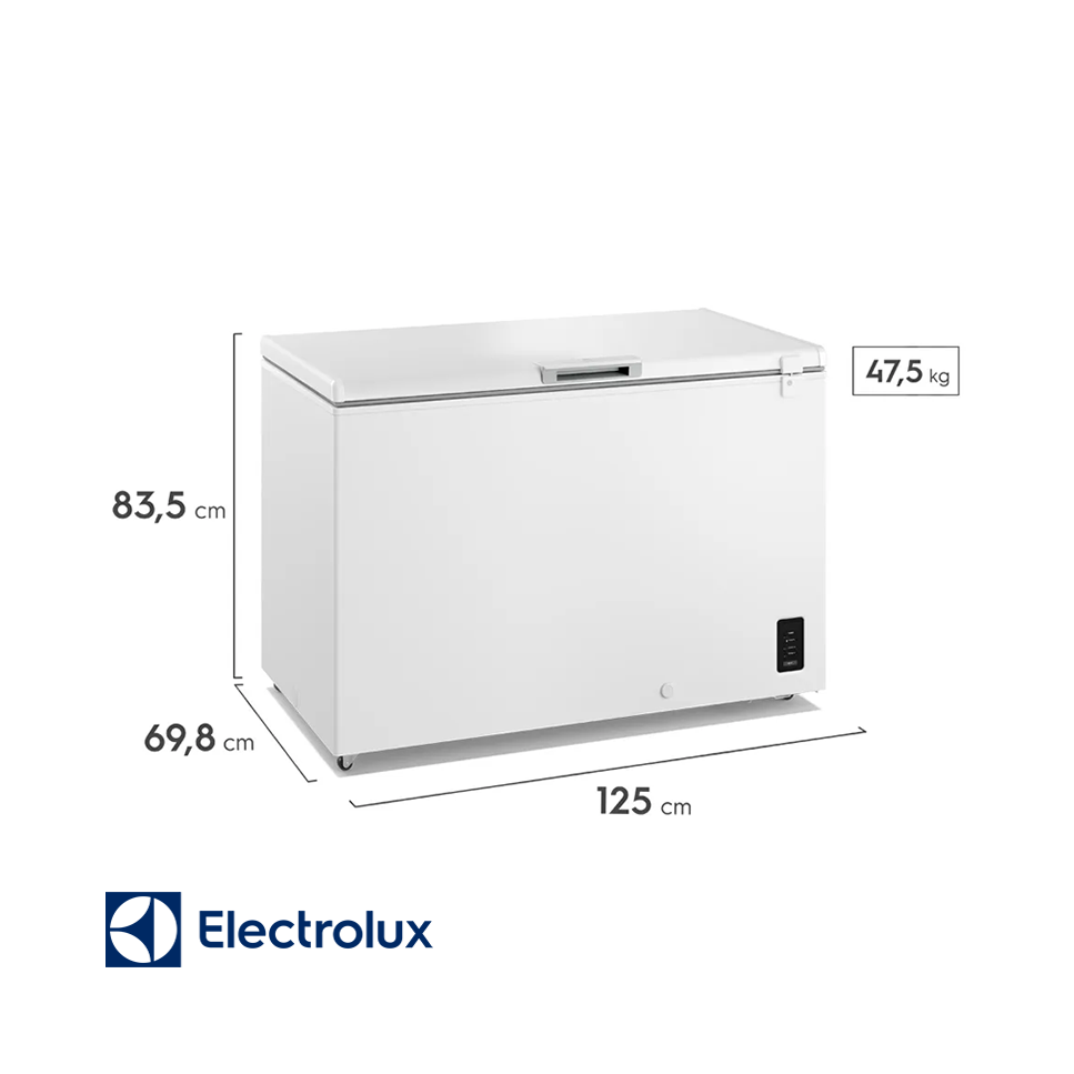 Congelador Horizontal Electrolux Inverter 366 Litros Puerta Metálica EFH38S3