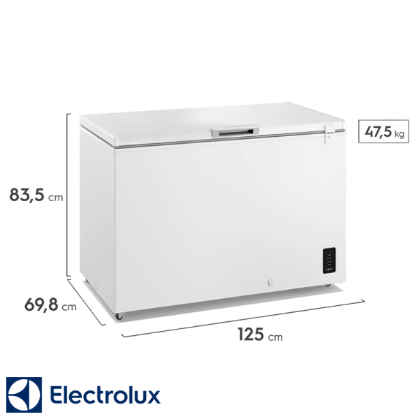 Congelador Horizontal Electrolux Inverter 366 Litros Puerta Metálica EFH38S3
