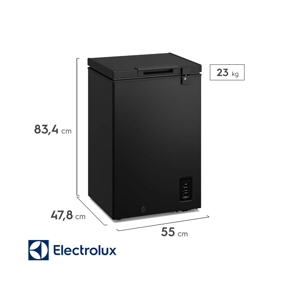 Congelador Horizontal Electrolux Dual 95 Litros Puerta Metálica EFH10S3Q5AB