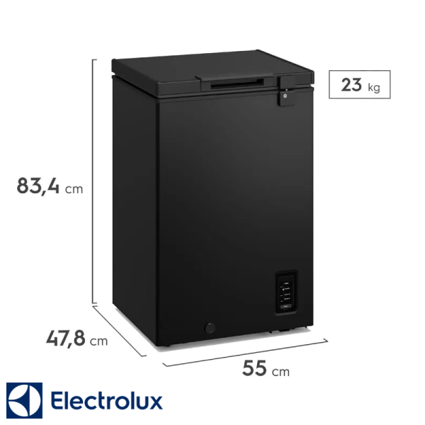 Congelador Horizontal Electrolux Dual 95 Litros Puerta Metálica EFH10S3Q5AB