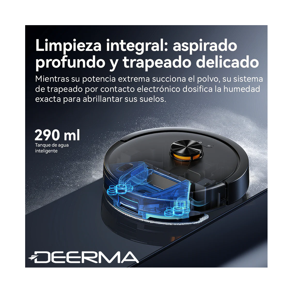 Aspiradora Robot DEERMA 13000Pa Con Estación de Vaciado Automático DEM-S30