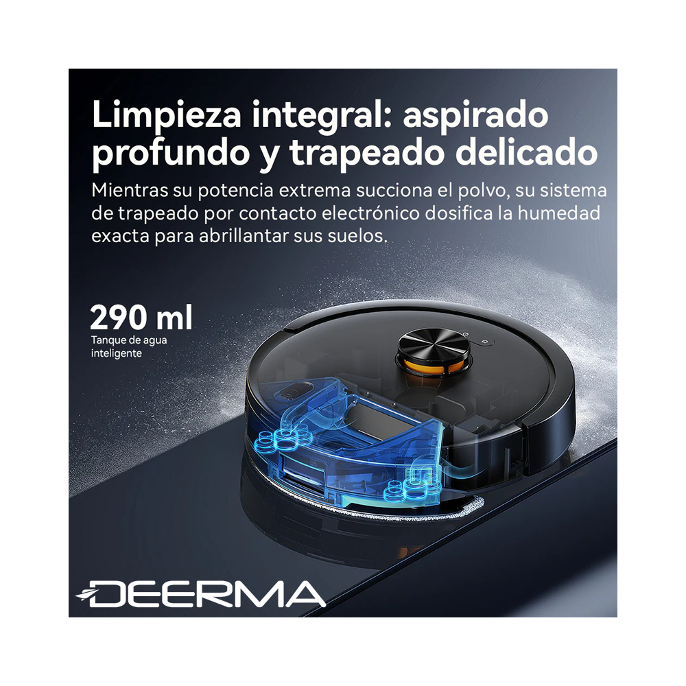 Aspiradora Robot DEERMA 13000Pa Con Estación de Vaciado Automático DEM-S30