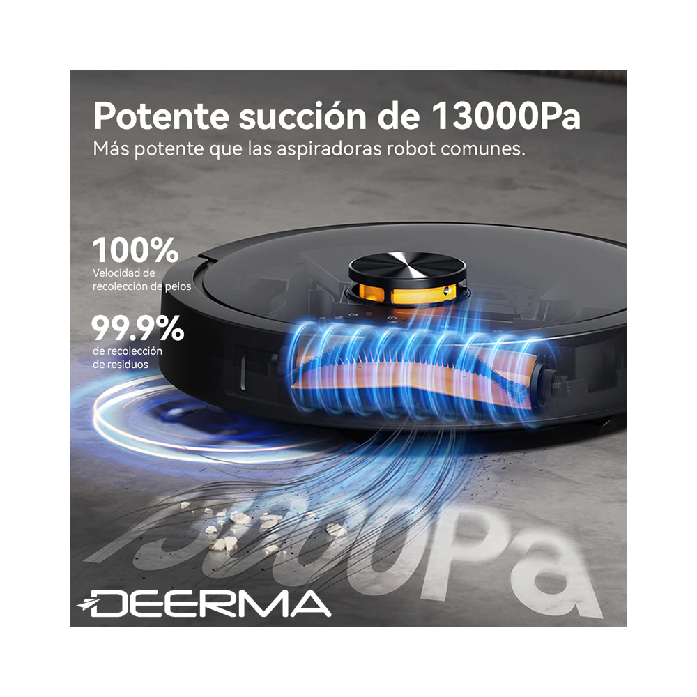Aspiradora Robot DEERMA 13000Pa Con Estación de Vaciado Automático DEM-S30