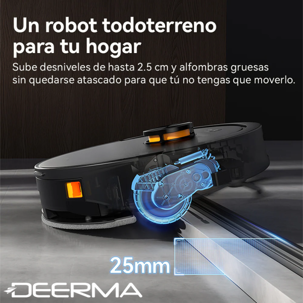 Aspiradora Robot DEERMA 13000Pa Con Estación de Vaciado Automático DEM-S30