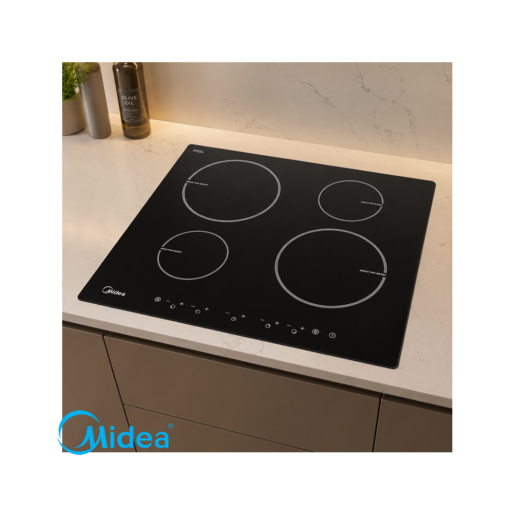 Encimera de Inducción Midea 4 Zonas 59cm 6000W MC-IF4016