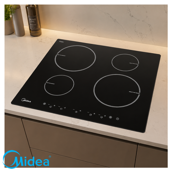 Encimera de Inducción Midea 4 Zonas 59cm 6000W MC-IF4016