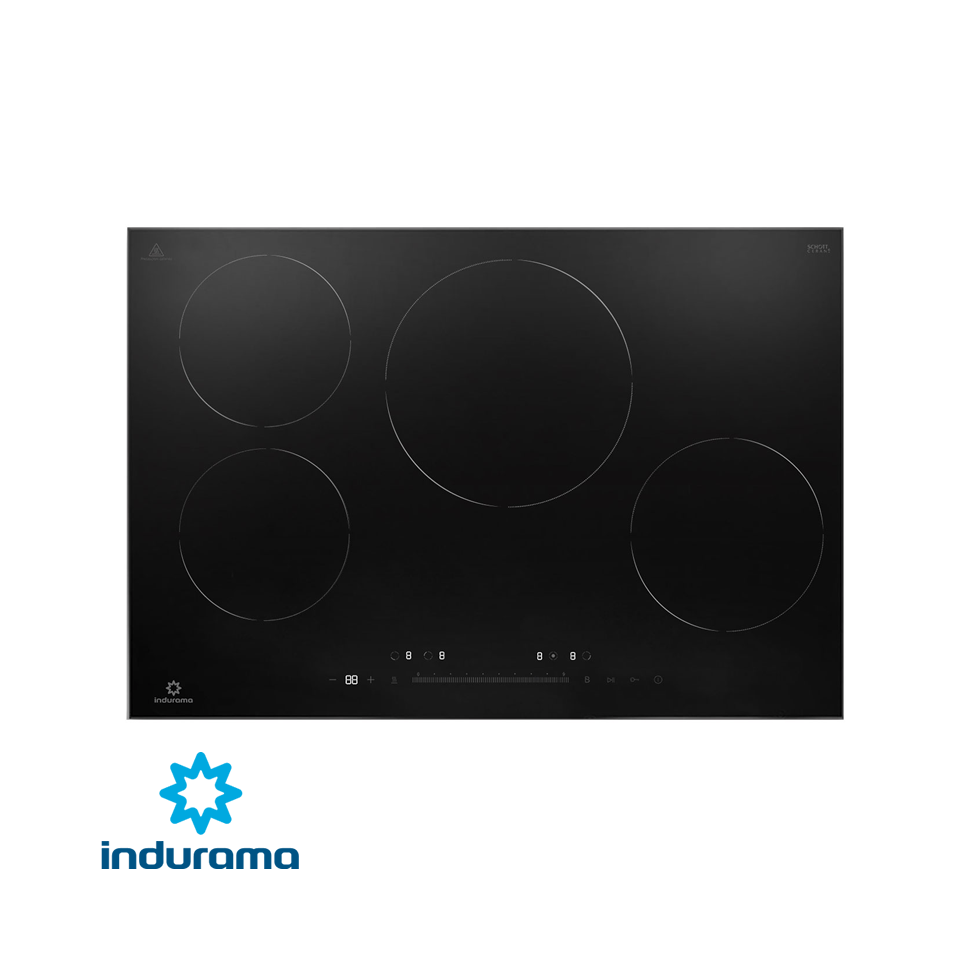 Encimera de Inducción Indurama 4 Zonas 77cm 7200W EI-4PVI802