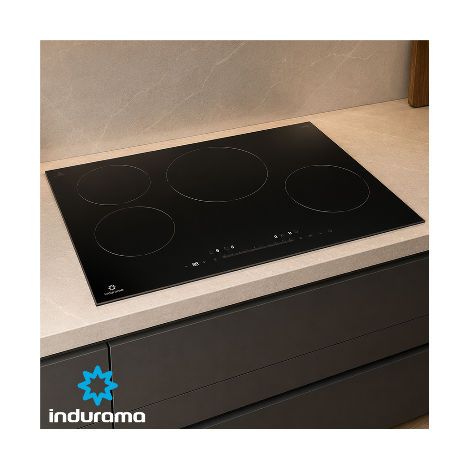 Encimera de Inducción Indurama 4 Zonas 77cm 7200W EI-4PVI802